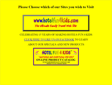 Tablet Screenshot of hotelfun4kids.com